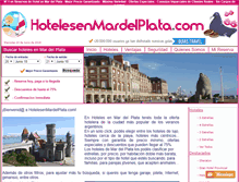 Tablet Screenshot of hotelesenmardelplata.com